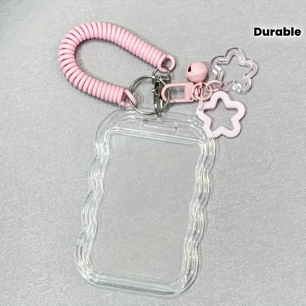 

1pc Retractable ID Holder with Keychain & Wrist Strap - Card Holder with Secure Locking Mechanism, Anti-Theft Design, Ideal Gift