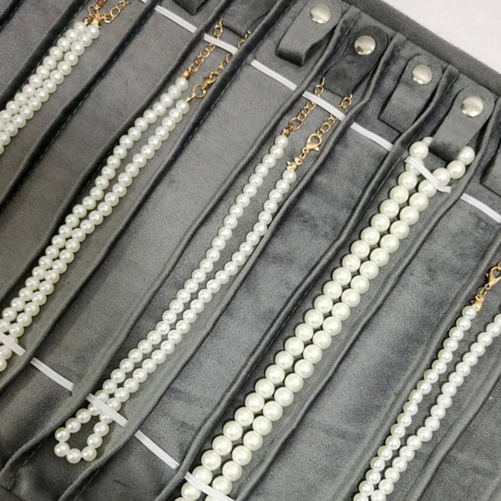 Secure Closure Portátil Bolsa De Almacenamiento Para Almacenamiento De Joyería Elegant Rollo De