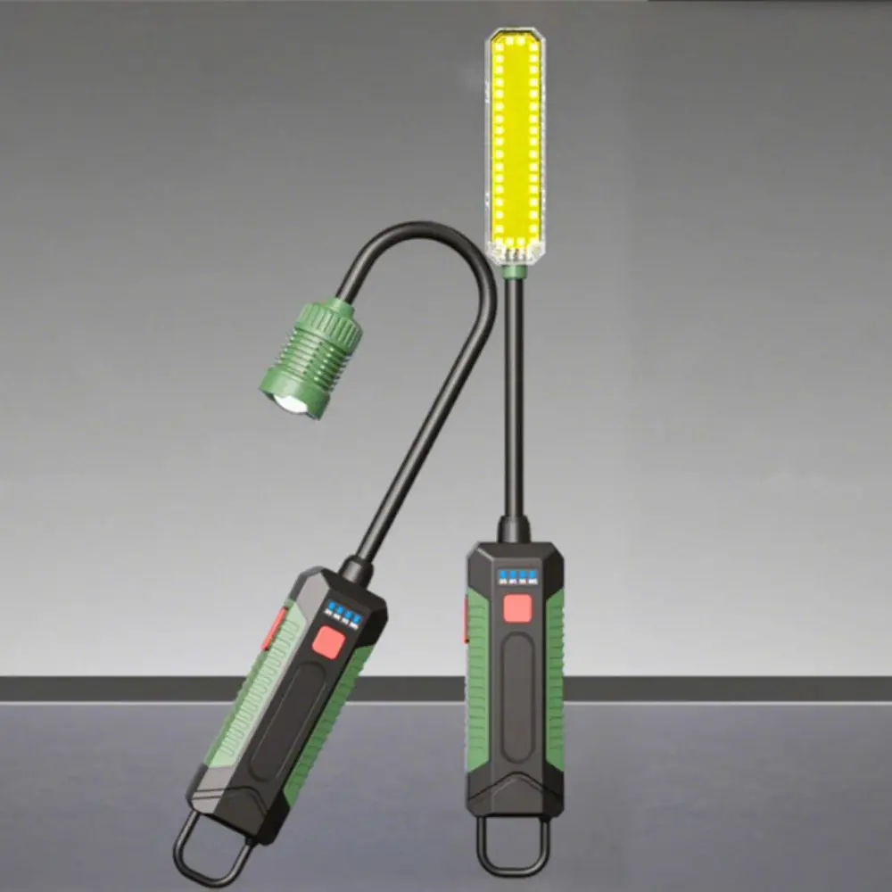 

1 шт. перезаряжаемый магнитный фонарь Type-C, водонепроницаемый, портативный, с магнитным креплением, для кемпинга, 360° ° Гибкий