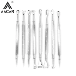 Black Dot Pimple Blackhead Remover Tool Needles For Squeezing Acne Tools Spoon For Face Cleaning Comedone Extractor Pore Cleaner