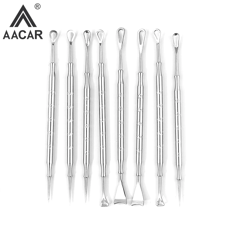 Black Dot Pimple Blackhead Remover Tool Needles For Squeezing Acne Tools Spoon For Face Cleaning Comedone Extractor Pore Cleaner