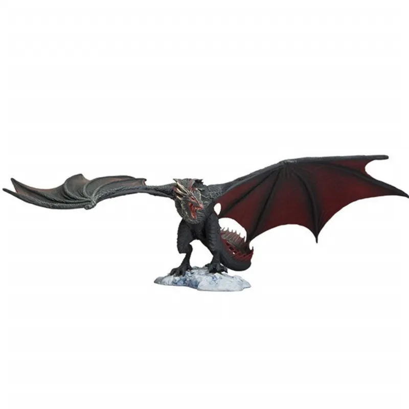 2024 Game Of Thrones Frost Wyrm Viserion Black Dragon Movable Figure Action Model Toys Desk Model Birthday For Gift