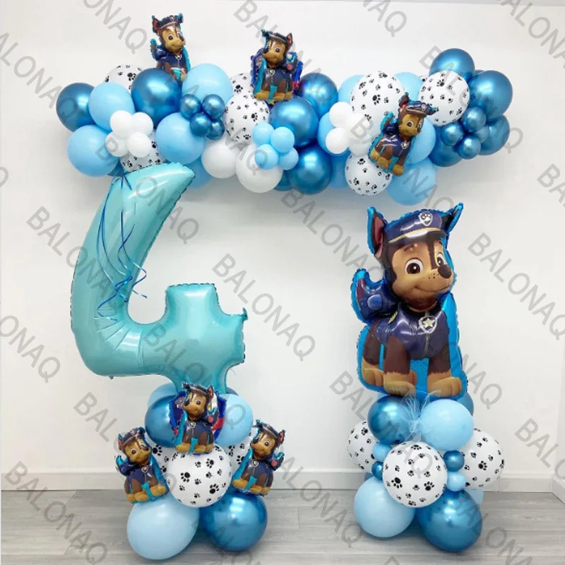 105 stücke Paw Patrol Ballon Geburtstag Set Junge Mädchen Latex Ballon Folie Ballon Hund Geburtstag Kind Geschenke Baby Dusche Dekore