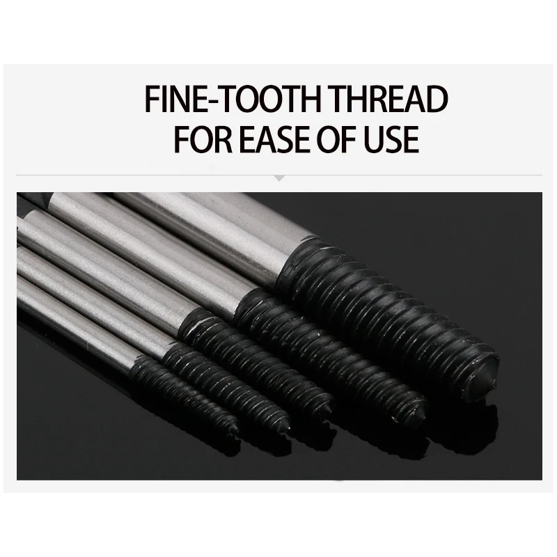 5Pcs/6Pcs  Screw Extractor Center Drill Bits Guide Set Broken Damaged Bolt Remover Removal Speed Easy Set tools