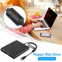 Floppy Drive USB 2.0 Plug Play Portable 3.5-inch External Floppy Disk Reader 1.44 MB FDD for PC