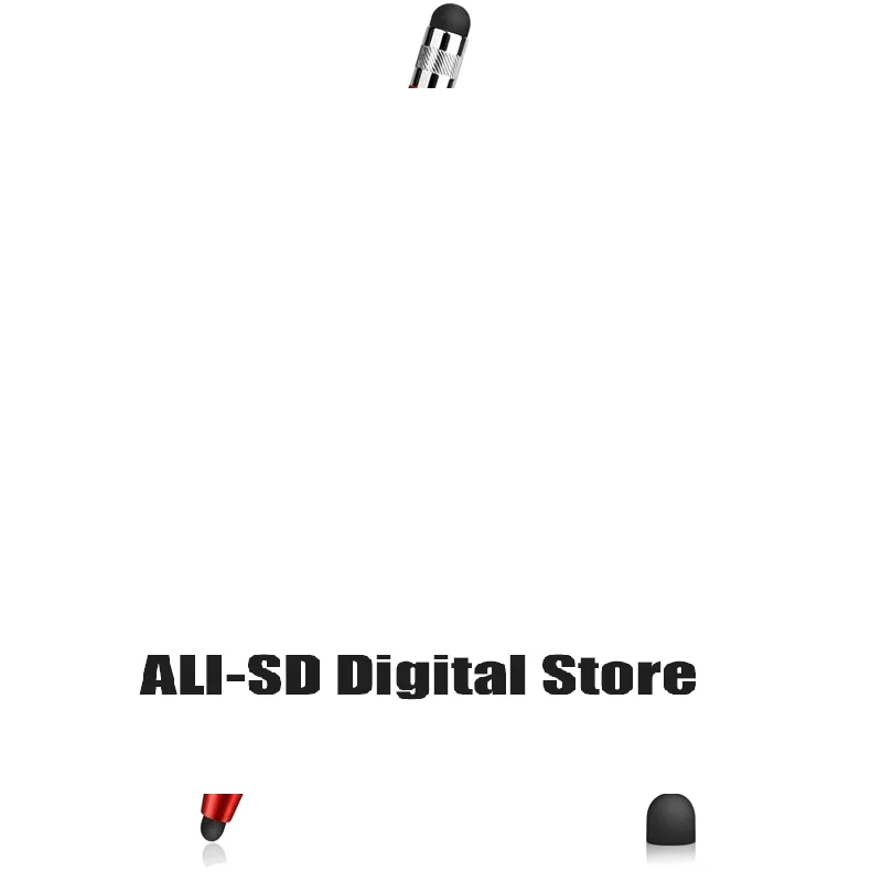 High Quality Universal Pencil Double Silicon Head Touch Capacitive Screen Stylus Caneta Capacitive Pen For Tablet Smartphone