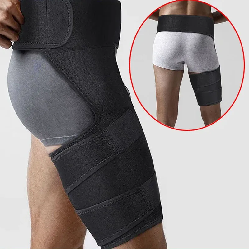 1Pcs Sciatica Nerve Pain Relief Thigh Compression Brace For Hip Joints Arthritis Groin Wrap Brace Protector Belt Legwarmers