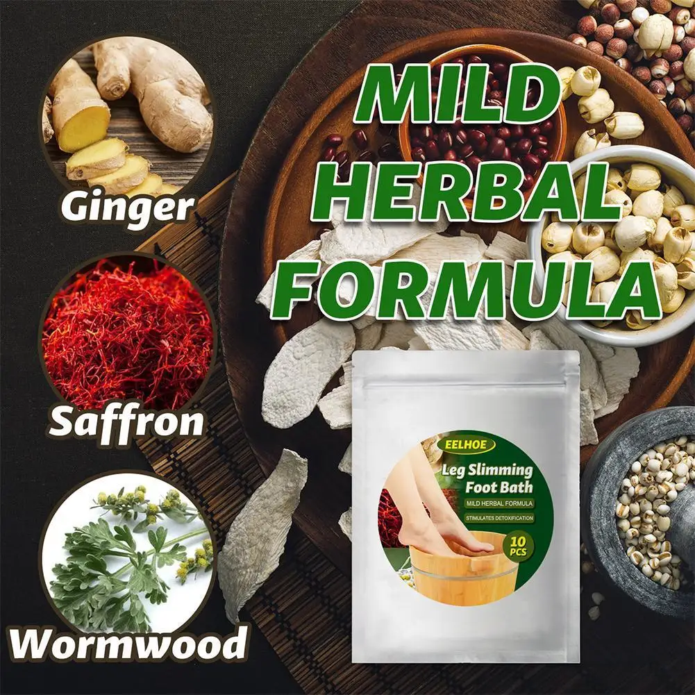 10/20/30/50pcs Leg Slimming Foot Bath Lympatic Drainage Ginger Foot Soak Ginger Foot Bath Powder SPA Dropship Products