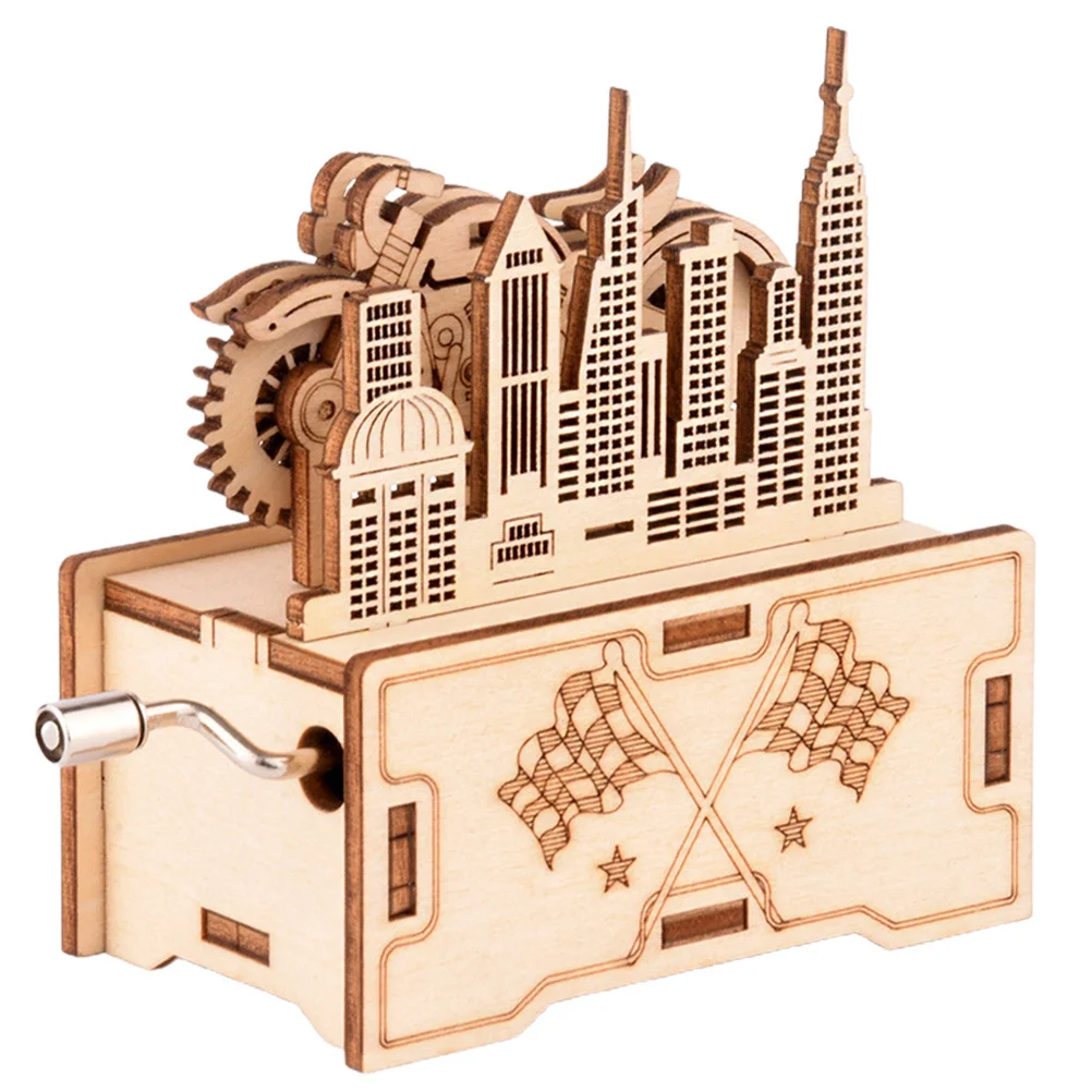 1 set 1 set puzzle carillon puzzle in legno per bambini assemblaggio fai da te giocattolo educativo superficie liscia sviluppe creatività