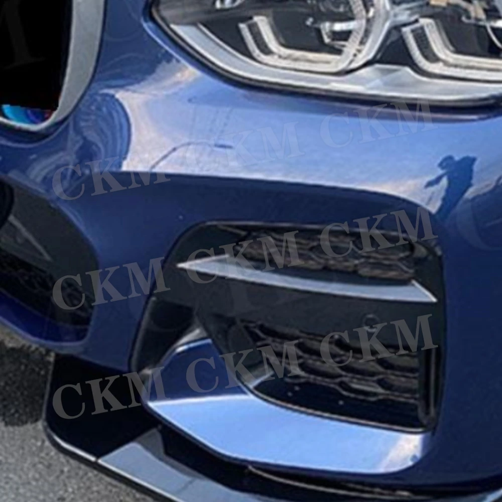 

For BMW X3 G01 X4 G02 M Sport 2019 2020 2021 Carbon Fiber Accessories Car Front Bumper Lip Chin Splitters Flaps Apron Auto