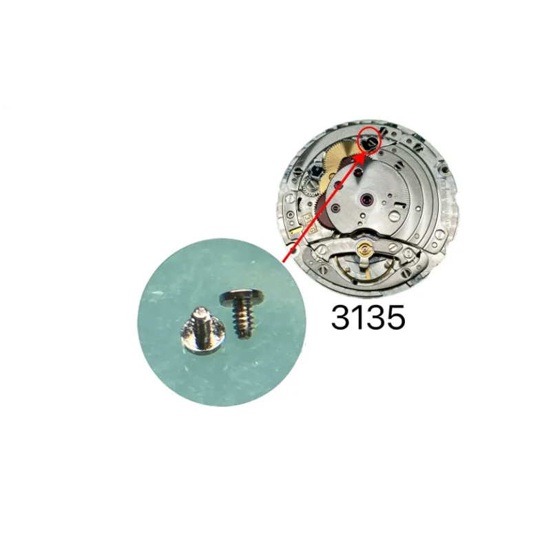 Watch movement accessories Fot 3135 automatic splint screws large steel wheel small steel wheel Mazai center wheel splint screws