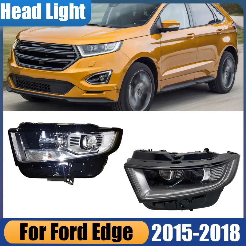 

For Ford Edge 2015 2016 2017 2018 Car Front Halogen Xenon Headlight Daytime Running Light Signal Lamp Headlight Car Accessories