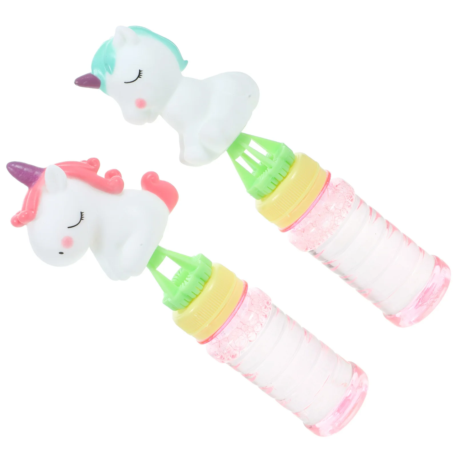

2 Pcs Mini Bubble Stick Blow Bubbles Wand Toy Girls The Colorful Wands Pvc Party Favors