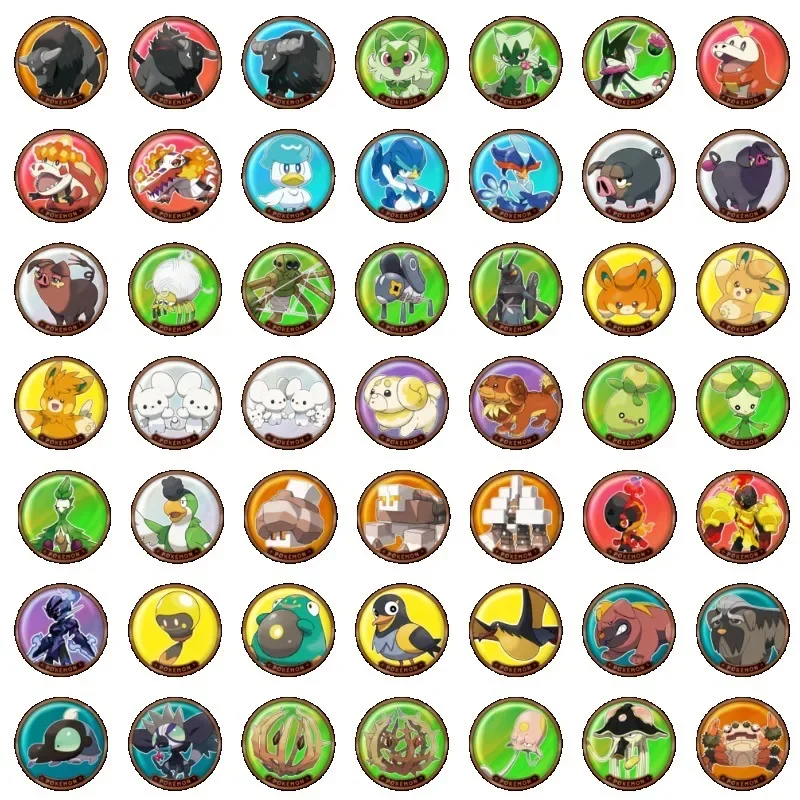 Paldea Vacation Elesa's Holiday Metal Magnet Set - Pokemon TCG ฉบับภาษาจีนตัวย่อ 2025 ใหม่อินเทรนด์กล่องตาบอดของเล่น