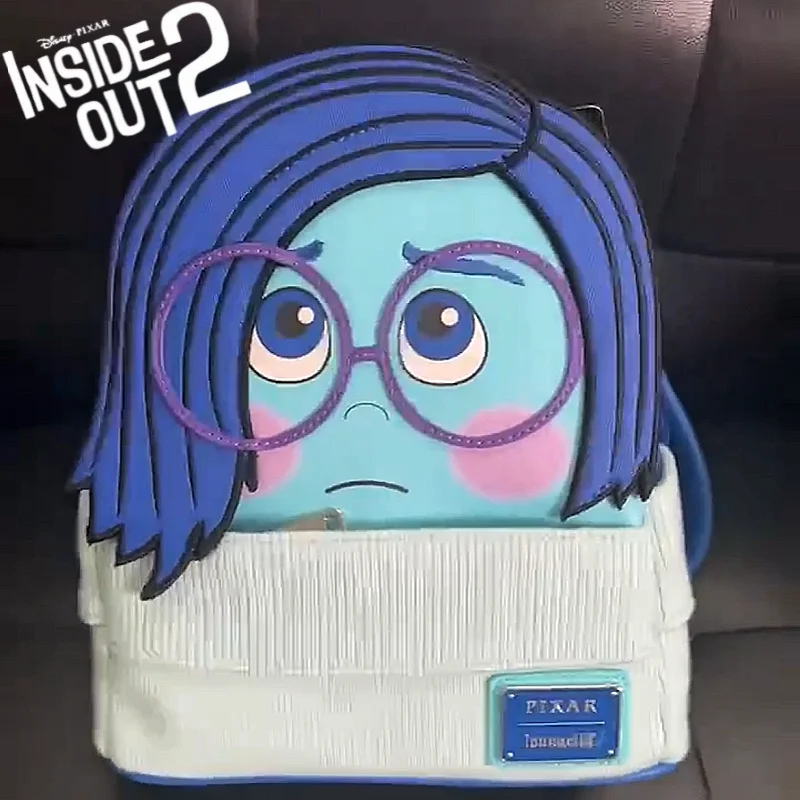 

Hot Disney Pixar Inside Out Sadness Cosplay Mini-Rucksack Women'S Casual Bag Children'S Schoolbag Student Fashion Gift