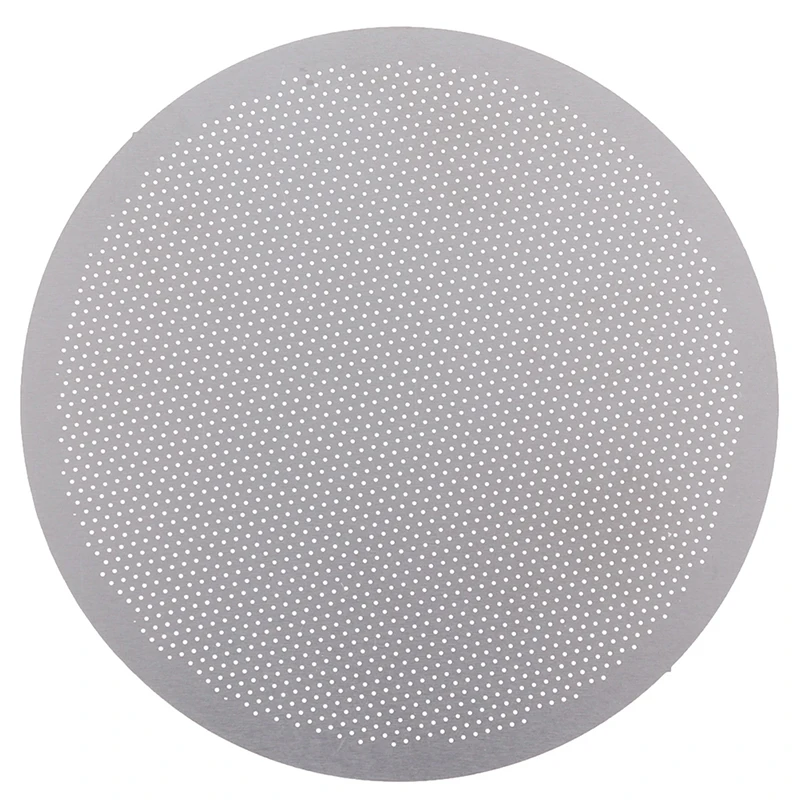 Disc Ultra Thin Filter Stainless Steel Etching Mesh Coffee Filter For Home Coffee Maker Kitchen Coffee Accessories