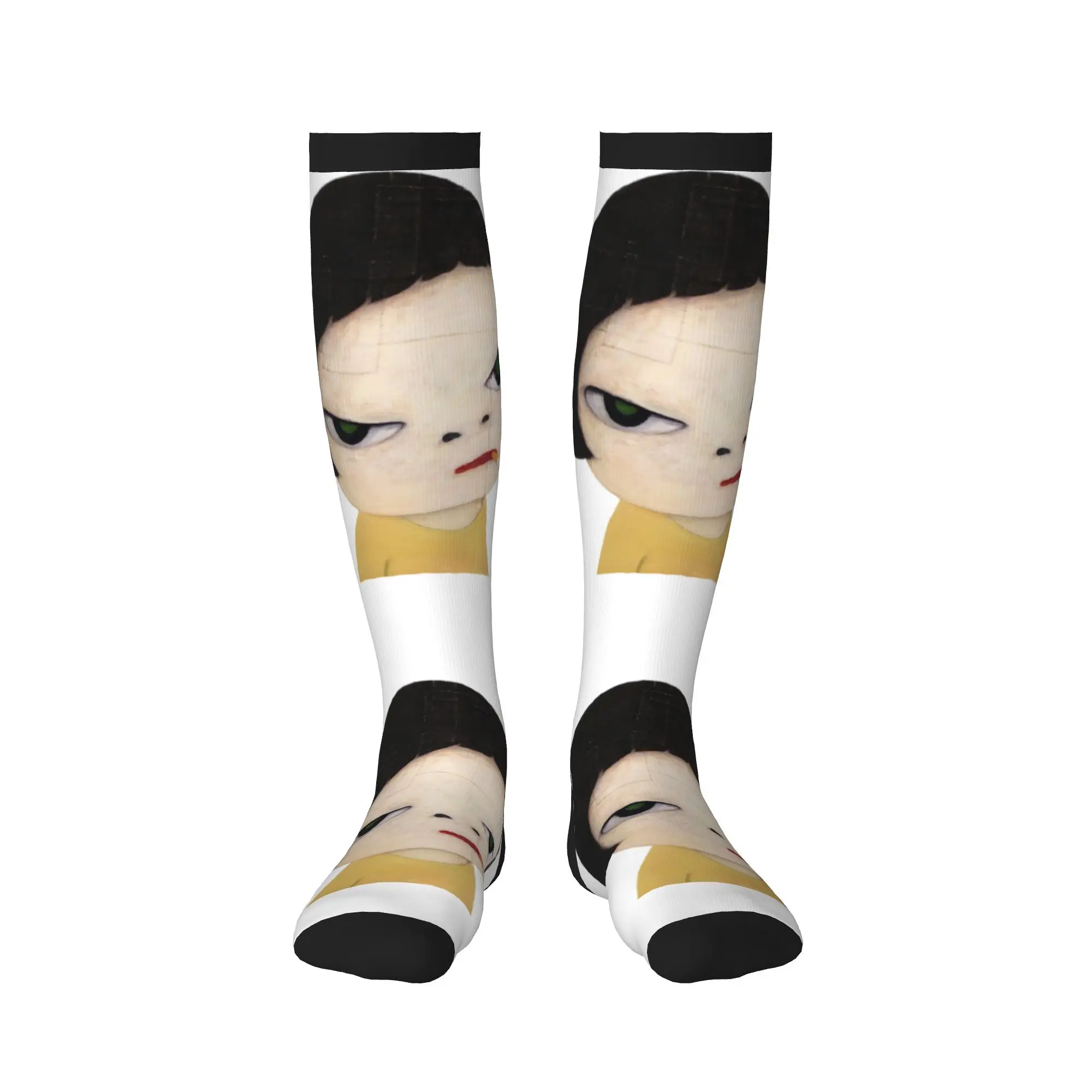 Japanese Cartoon Manga Yoshitomo Nara Men Women Sports Compression Socks Unisex Novelty  Spring Summer Autumn Winter Dress Socks