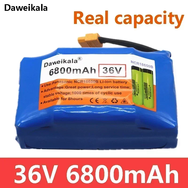 

100% Original Real Capacity 36V 6.8Ah Lithium Battery 10S2P Lithium Ion Pack High-capacity Scooter Twist Car Battery
