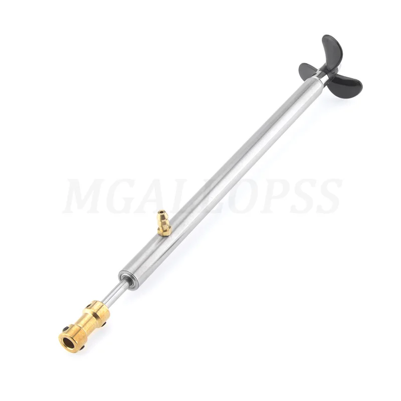 1set Include 4mm Boat Shaft Drive Shaft+3 Blades D36 Propeller+Copper Coupling+Shaft Sleeve With Grease Nozzle for Rc Boat