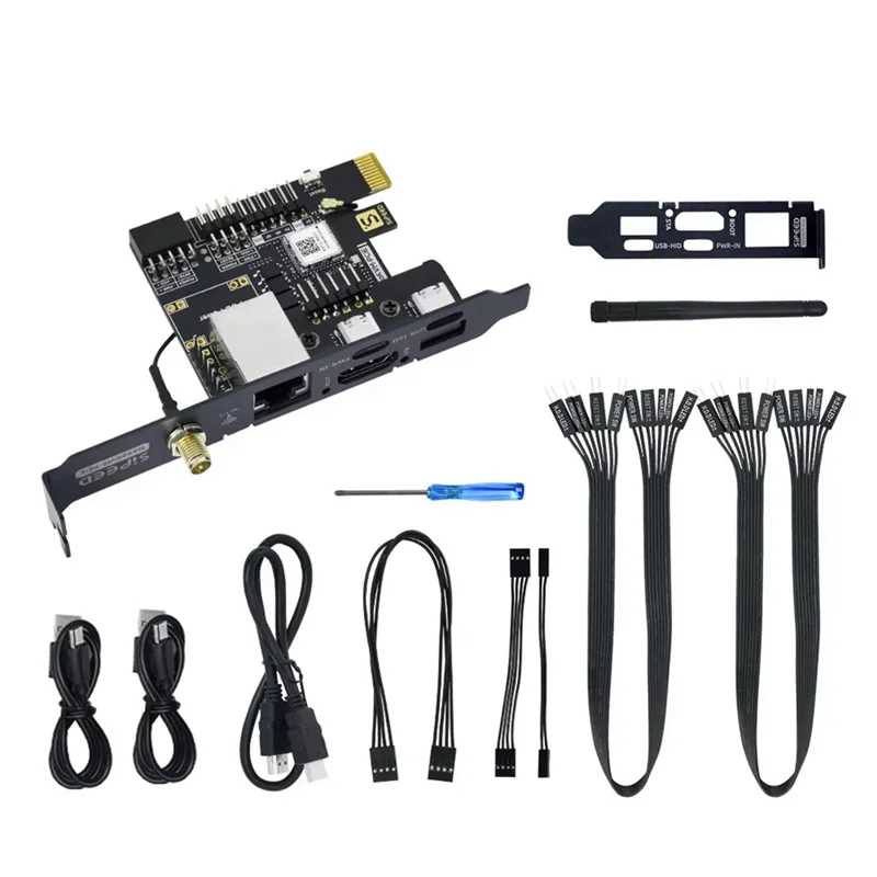 AA60-Nanokvm-Pcie Pikvm PCIE WIFI를 갖춘 미니 원격 제어 운영 및 유지 관리 서버, Nanokvm-Pcie-WIFI-Kit