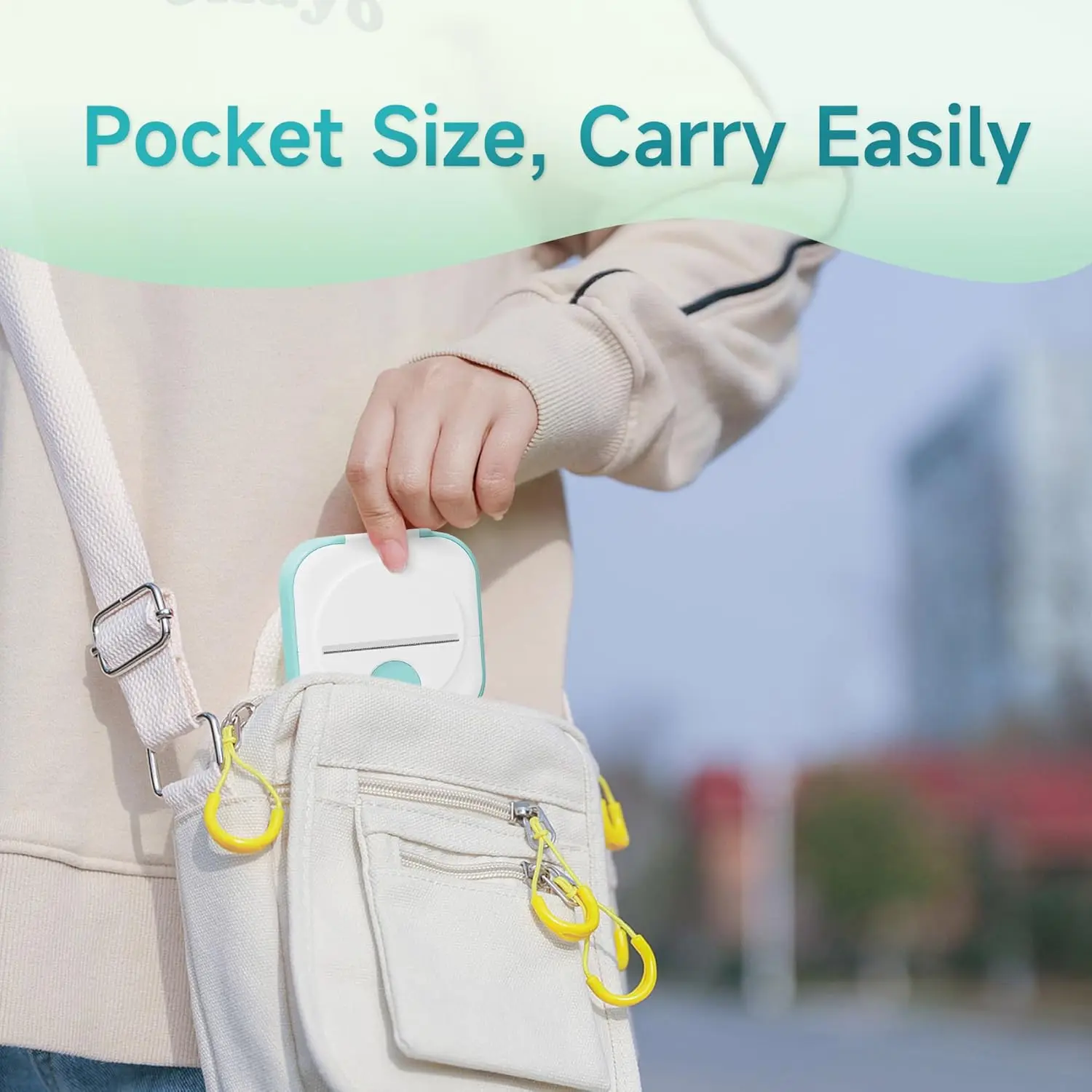 Q02 미니 열전사 스티커 프린터, 블루투스, 1롤 용지, DIY 스티커, 메모, 선물