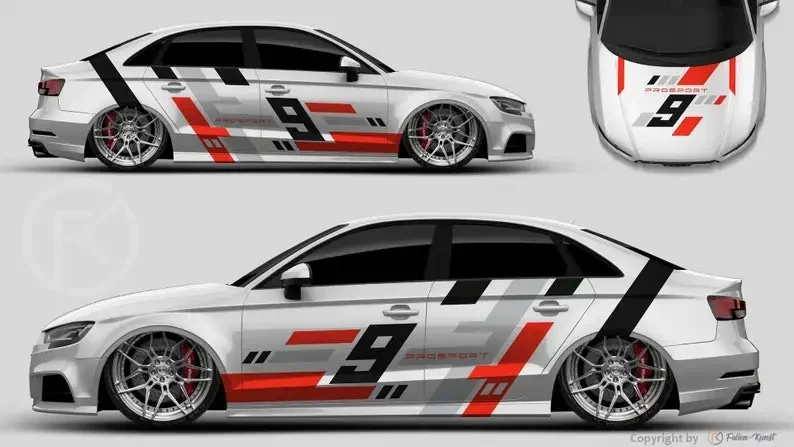 

Motorsport Foil Decor Car Sticker WrapKit Tuning Styling Racing #110