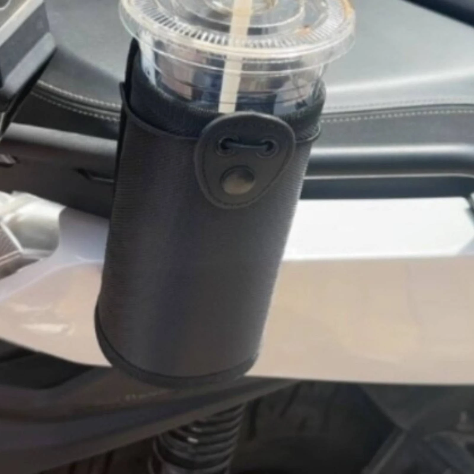 Tactical Water Pouch Scratch Resistant Cylindrical Motorcycle Bottle Holder Bag Cup Holder Convenient for Quick Access