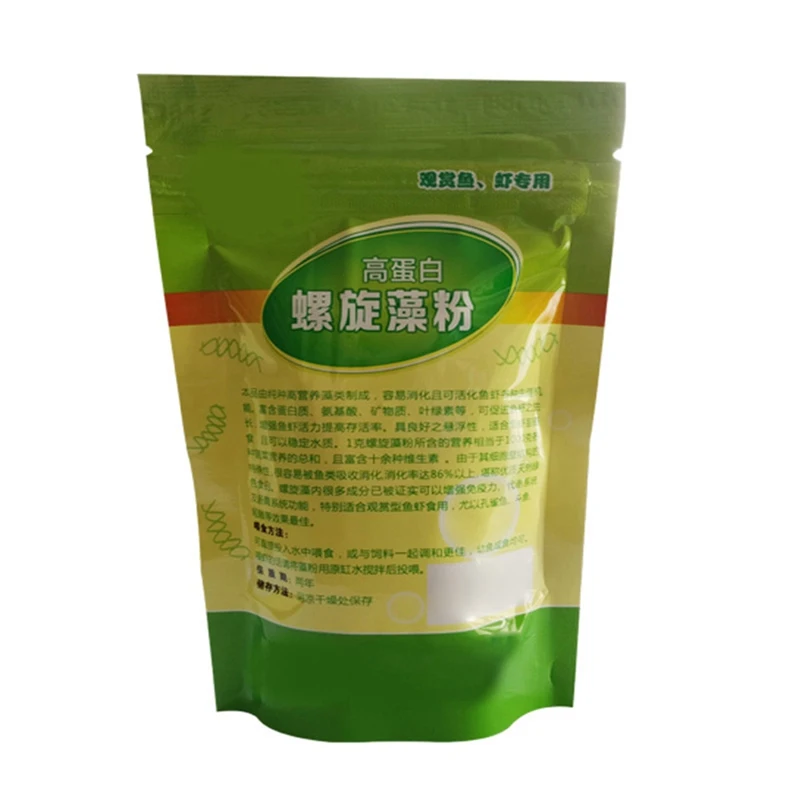 50/100g Ornamental Shrimp Open Feed Algae Fish Forages Spirulina Powder bottle Healthy Ocean Nutrition Fish Foods