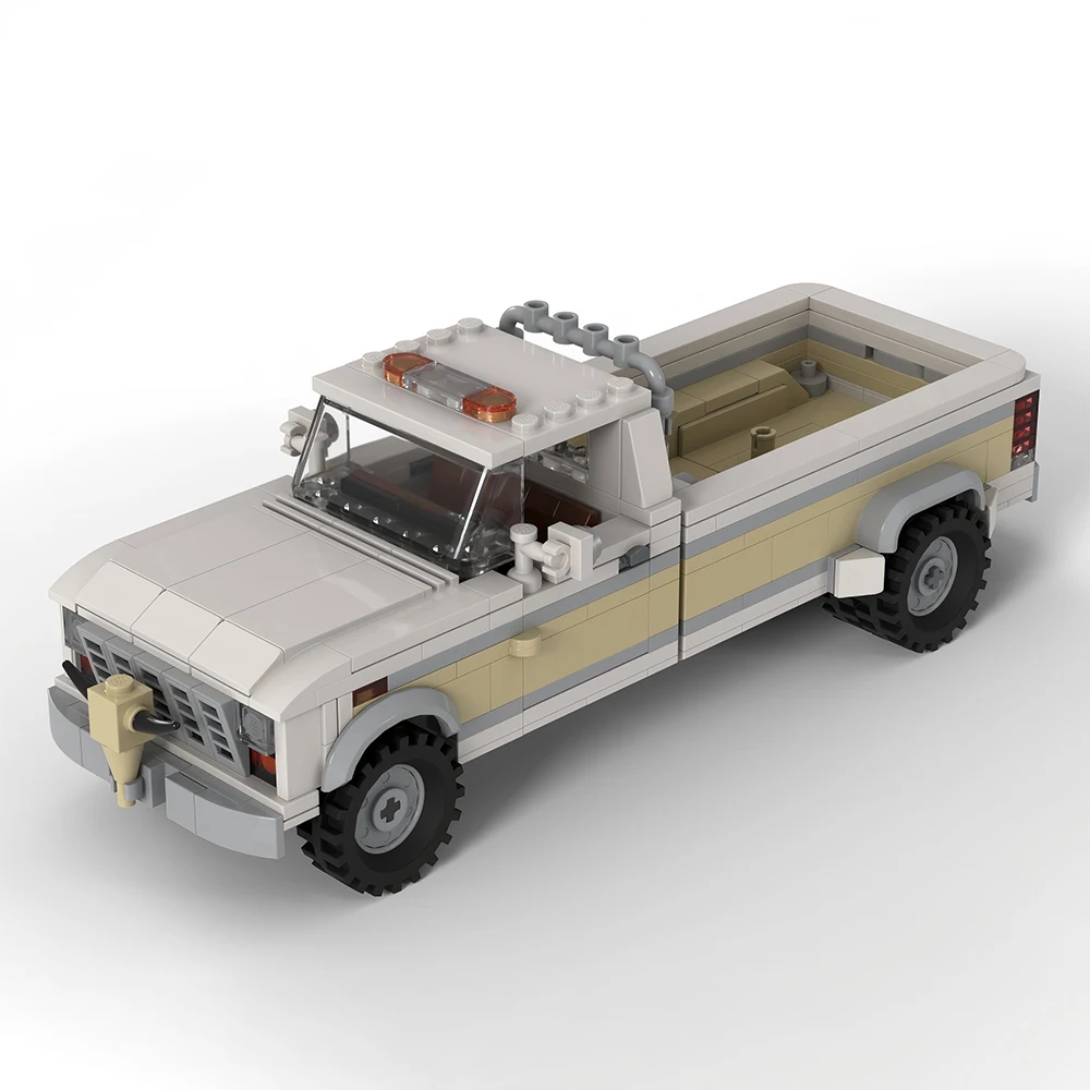 

New MOC Speed ​​Series F-250 Heavy-Duty Pickup Truck Model Building Blocks DIY Modular Car Assembly Children's Toy Boy Gift Set
