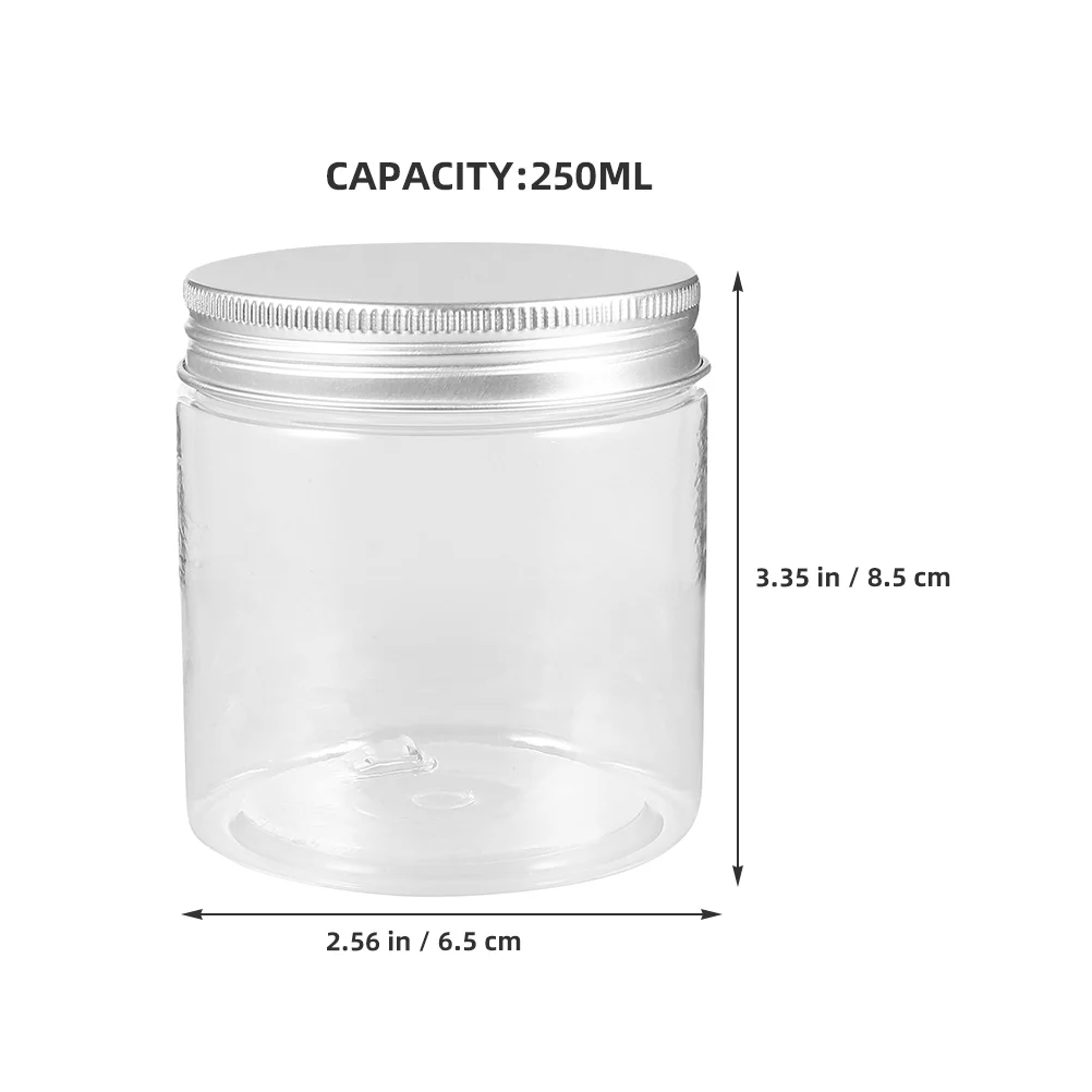 6 Pcs Glasses Aluminum Lid Mason Jars Masonry Bulk Toys Dispenser Pet Plastic with Lids