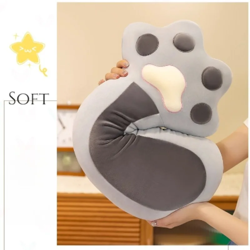 Large Cute Paw Shape Plush Pillow Soft Hugging Cushion Stuffed Cute Toys Sleeping Sofa Bed Decor for Kids Girls Birthday Gift