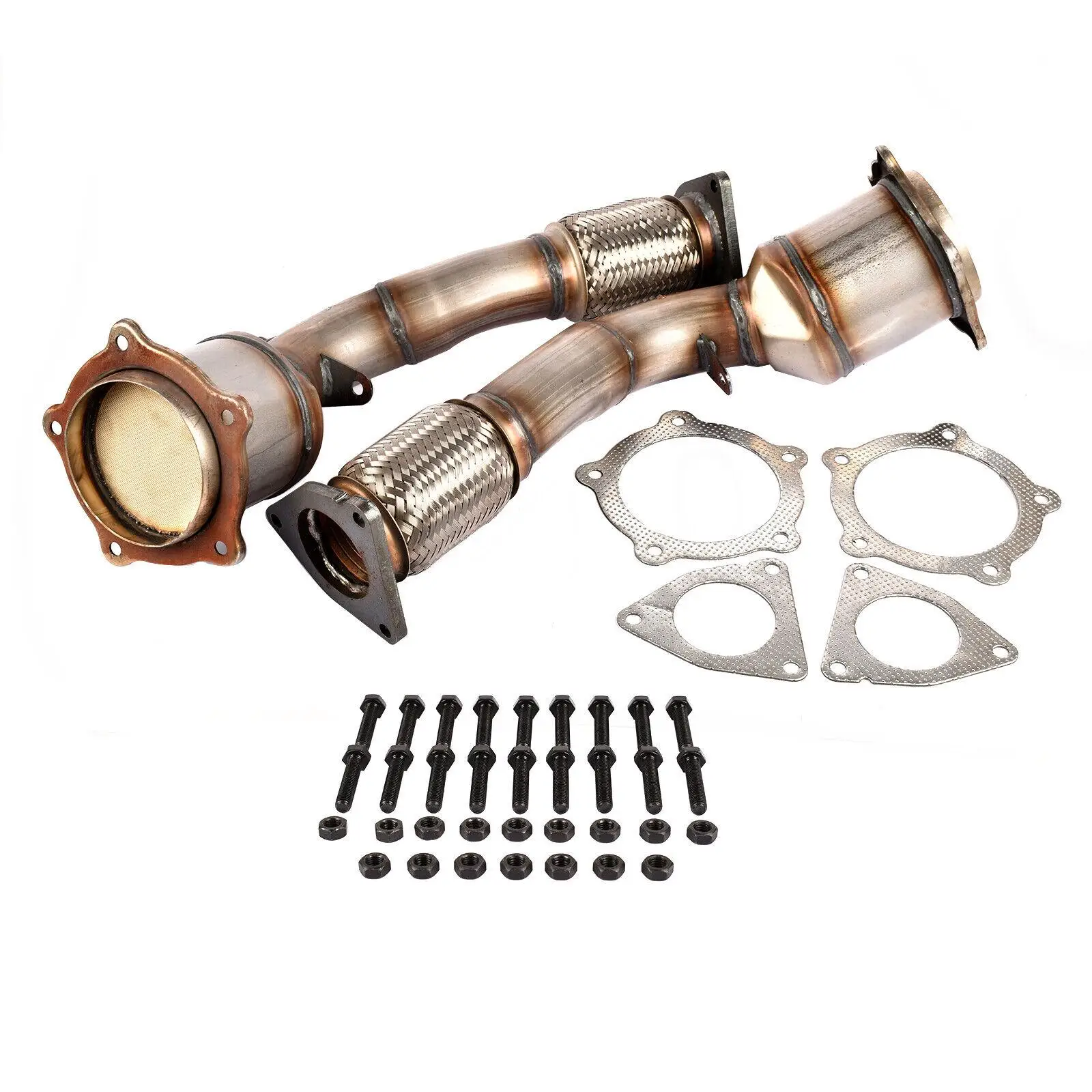 AP01 Left & Right Front Catalytic Converters For Porsche Cayenne 9P S GTS 4.8L 955113021CX 955113022CX 95511302230 95511302130