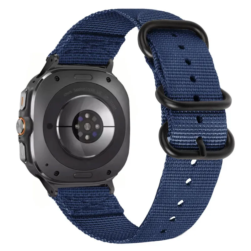 Браслет холщовый для смарт-часов Samsung Galaxy Watch Ultra 47 мм, Нейлоновый Регулируемый Браслет для Galaxy Watch Ultra 47 мм