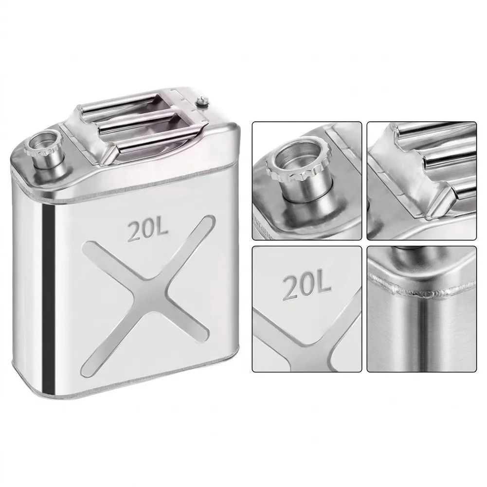 201 Stainless Steel Fuel Tank 20l Fuel Storage Tank Secure Fuel Storage Solution Leak-Proof Drum Efficient Fuel