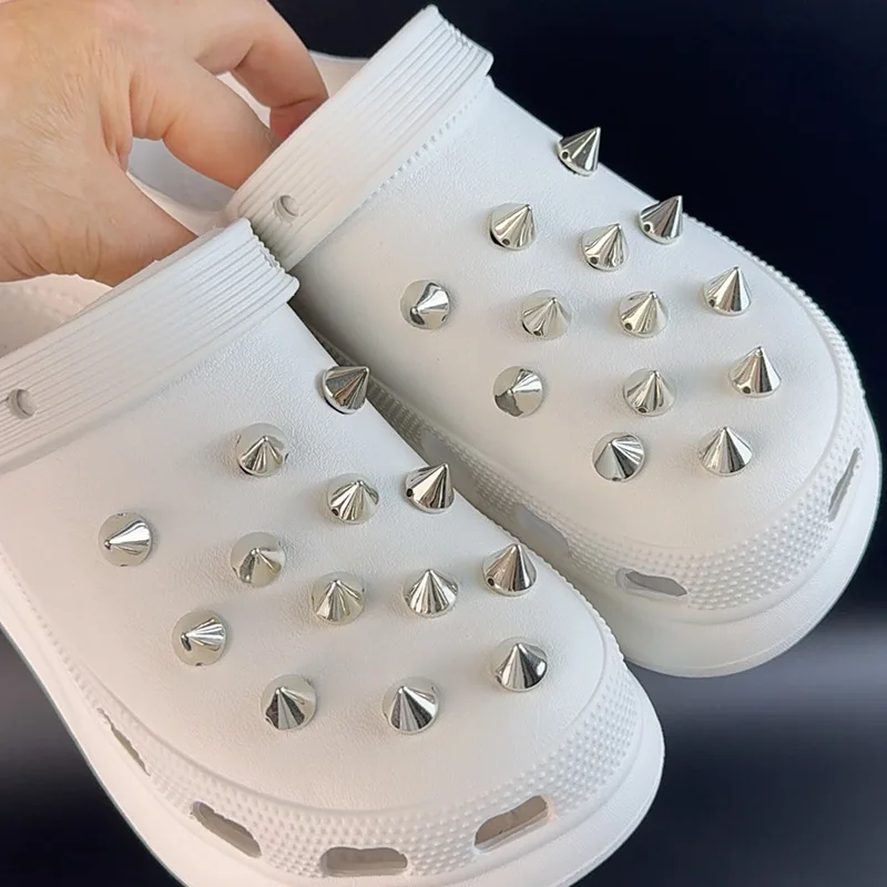 22PCS Shoe Charms Set Accessories Hole Shoe Buckle Punk Style Retro Collection DIY Summer Shoes Decorations