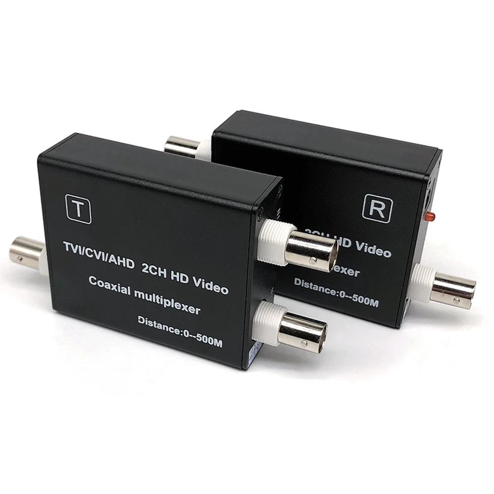 【HOT A69Z!】AHD TVI CVI Video Multiplexer For Cctv Camera 2Ch Coaxial Video Converter For Hikvision Hdcvi 1080P