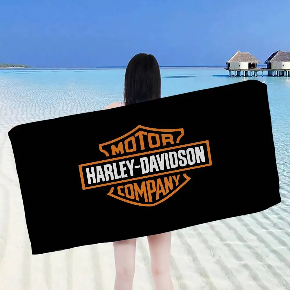 Vintage Motorcycle H-Harley Davidsones Anime Beach Swimming Absorbent Washcloth Children's Gifts for Kids Travel Camping Gym