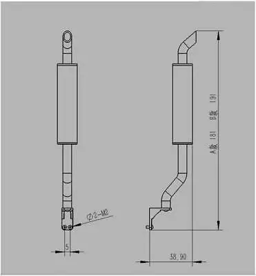 

LESU 1/14 Scale Metal Smoke Exst Pipe Vent B RC Tractor Truck Car Model for Tamiyaya Spare Parts TH04724
