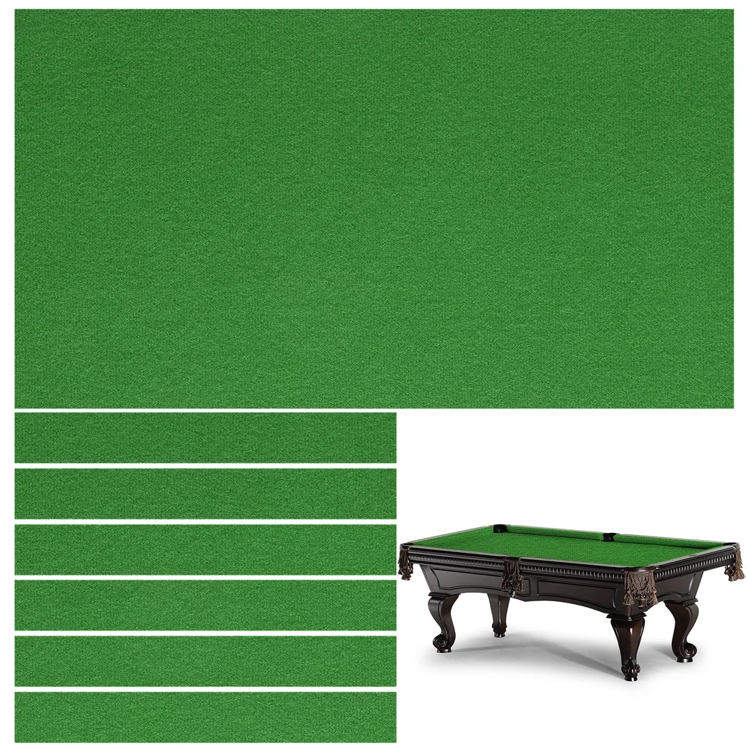 Durable Table Cloth Billiard Tablecloth Billiard Pool Felt Cloth With 6 Cloth Strips For 8 Foot Indoor Billiard Pool Table Felt