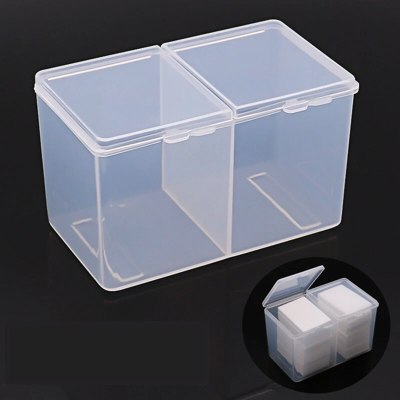 Nagelkunst-Aufbewahrungsbox für Wischtücher, Wattepads, Wattestäbchen, Maniküre-Organizer, Tragbarer Behälter für Nagelzubehör und Werkzeuge