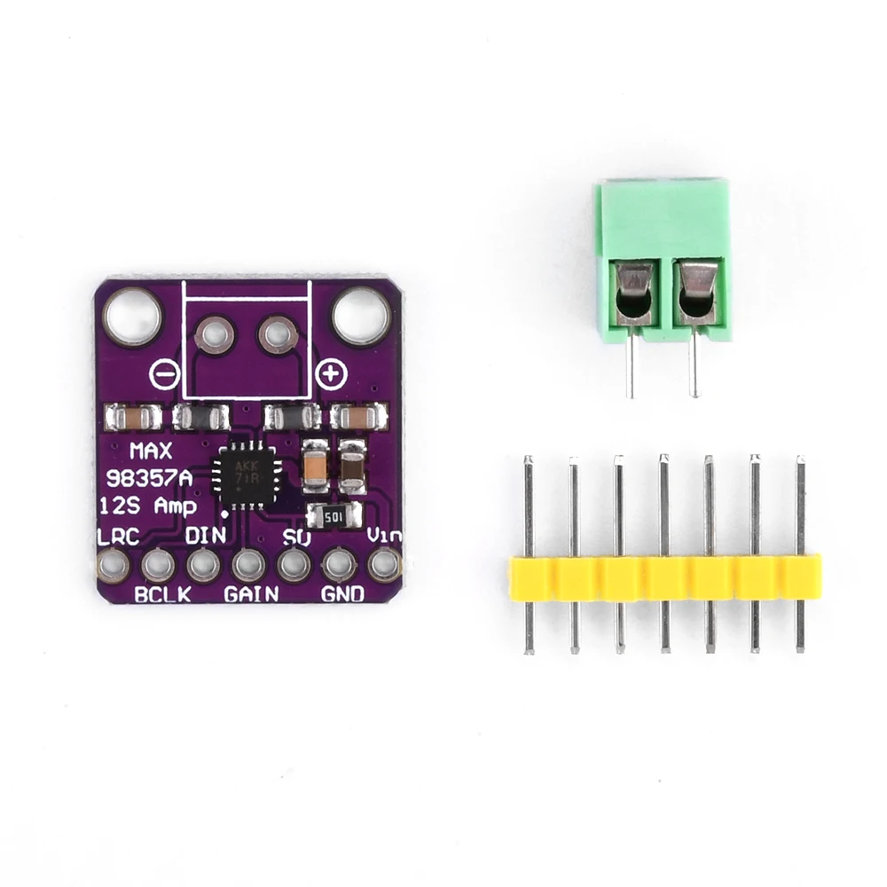 MAX98357 I2S Audio Amplifier Module Audio Amplifiers Filterless Class D Amplifier Supports ESP32 Raspberry Pi