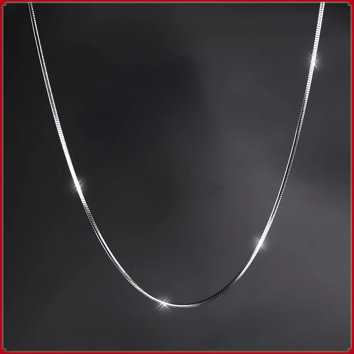 Vintage Mens Jewellery Snake Bone Chain Silver Plated Snake Chain Necklace for Women Choker Necklace Party Jewelry Gift Collares