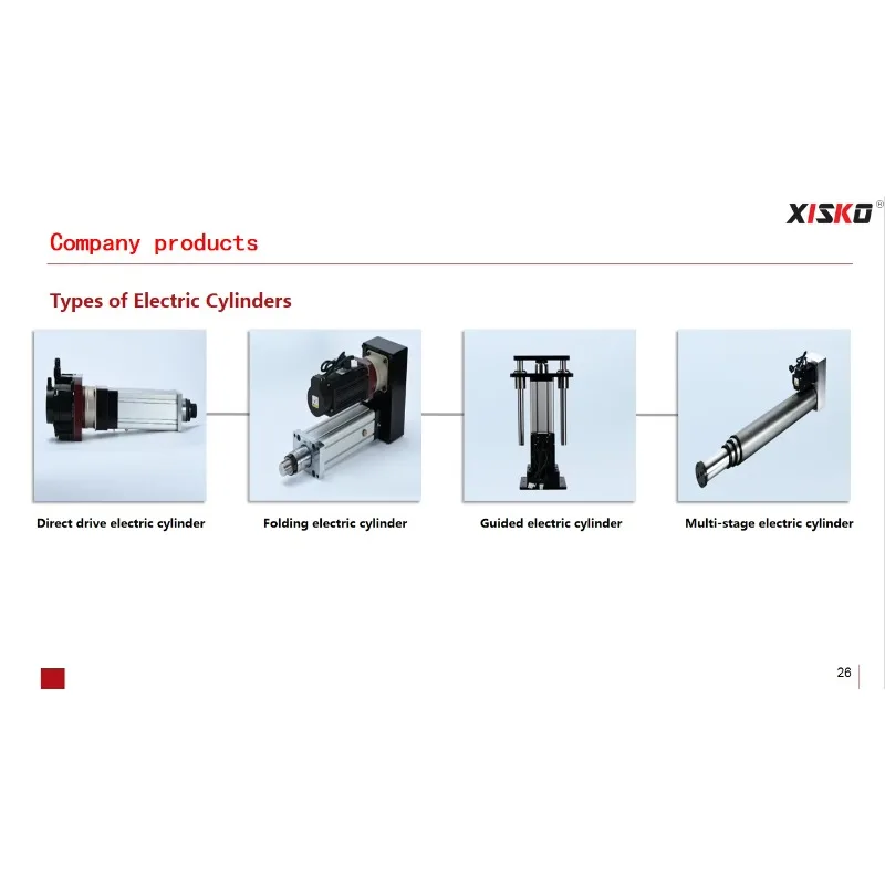 Heavy Duty Low Noise Factory Direct Sale Folding-Type Servo Electric Cylinder Industrial Robot Linear Actuators