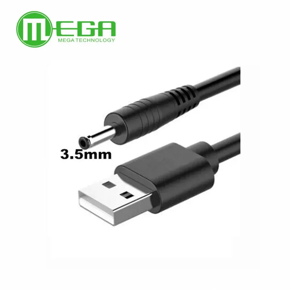 Cabo de carregamento usb para dc 3.5mm, cabo de alimentação usb a macho para conector de 3.5 jack 5v adaptador de carregador para usb hub