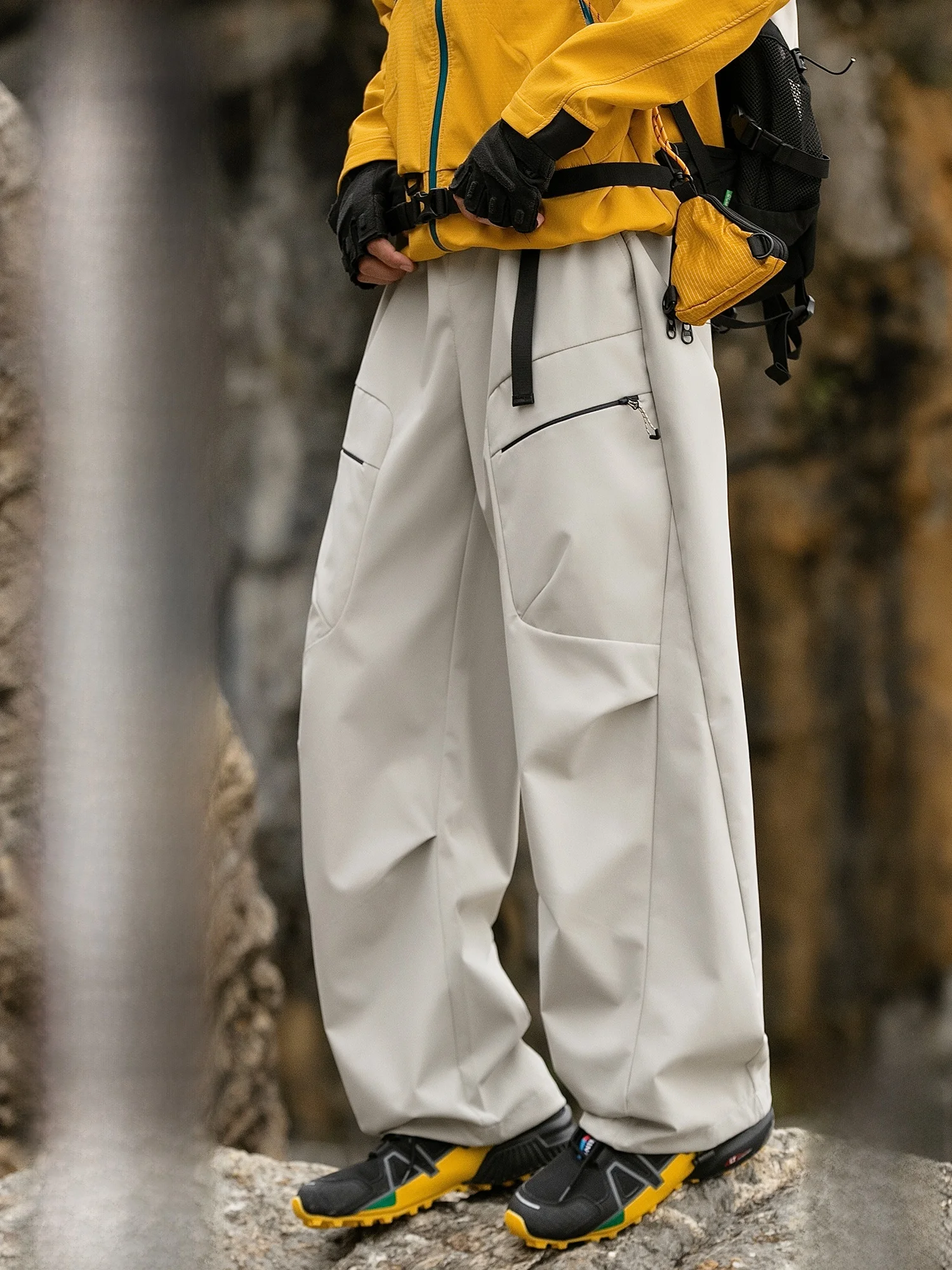 

PaulFrank Outdoor Tee-Proof down Trousers Men's Winter Tee-In-One Inner Sport Climbing Workwear Pants Straight Leg Long T...