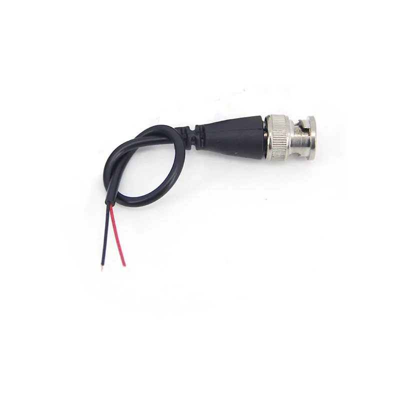 5pcs BNC Male Connector 2pin FOR Q9 Adapter Power Pigtail Cable Line BNC Connectors Wire