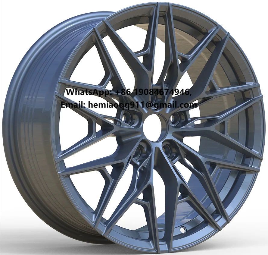 

Factory Custom 17/18/19/20 Inch 5x112/5x120 PCD Hyper Black Flow Forming Wheel Alloy Rim for BMW Audi Mercedes