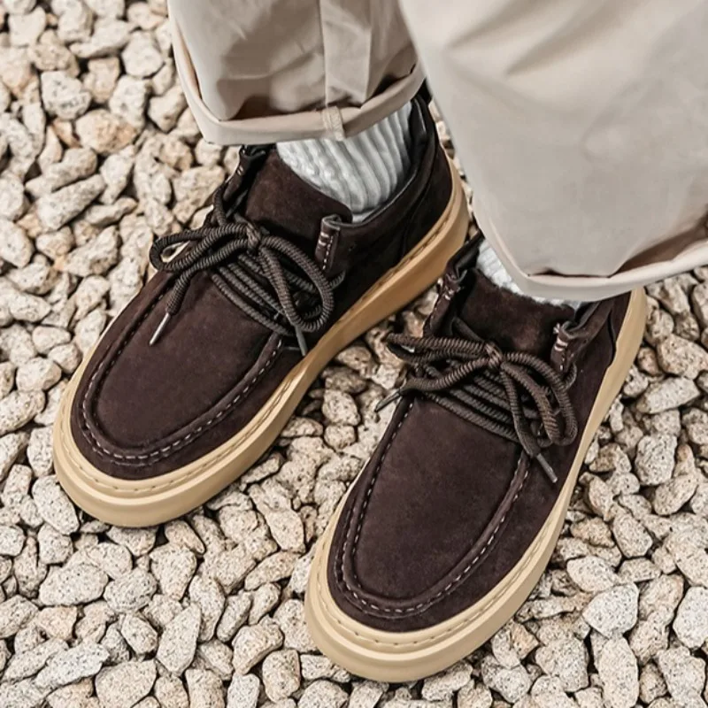 2026 Spring New Low-Top Casual Man Shoes Fashion Thick Sole Anti-slip Shoes for Man Breathable Comfortable Men's Sports Shoes