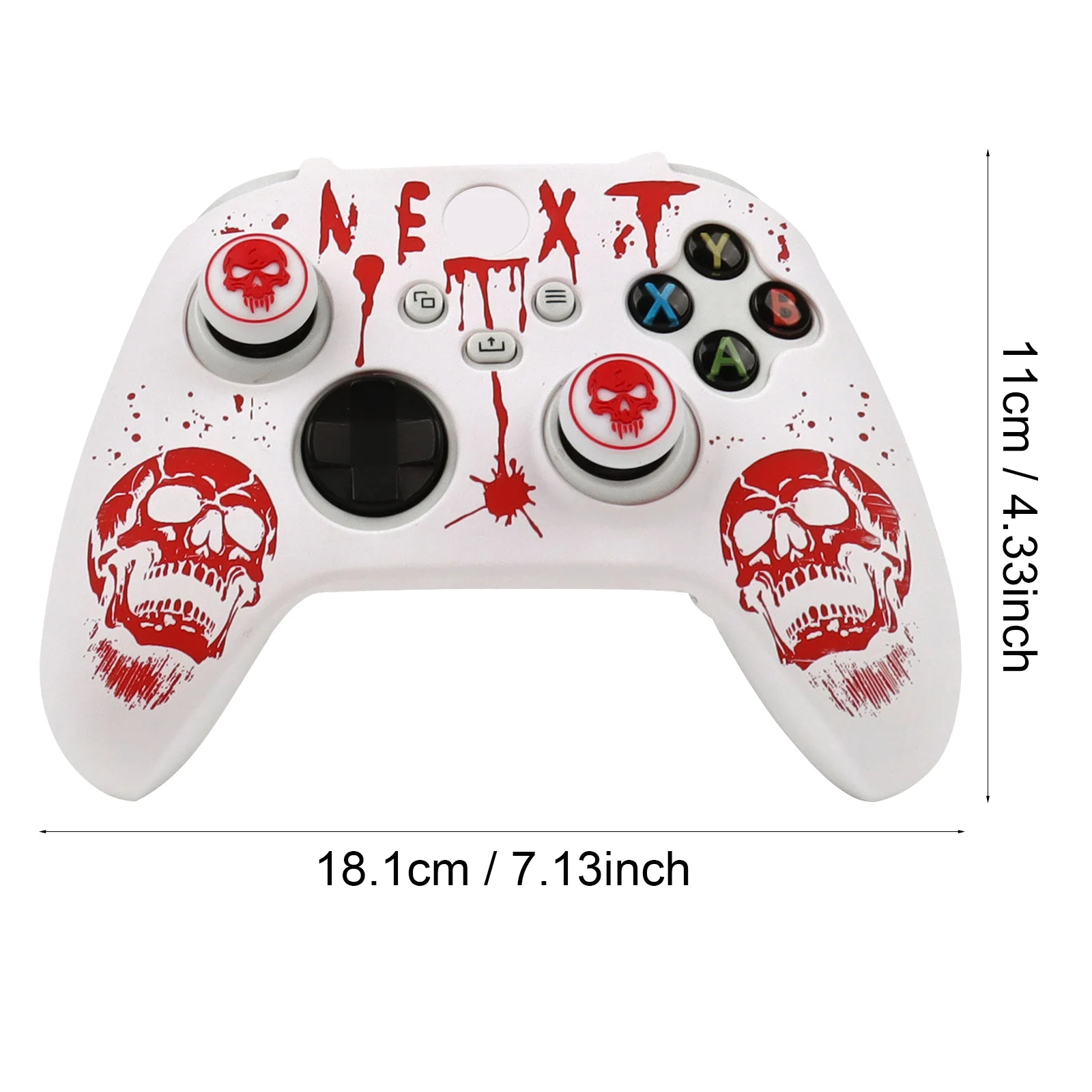 غطاء سيليكون منقوش بالليزر لجهاز Xbox Series X Gamepad مناسب تمامًا لملحقات عصا التحكم Xbox Series S