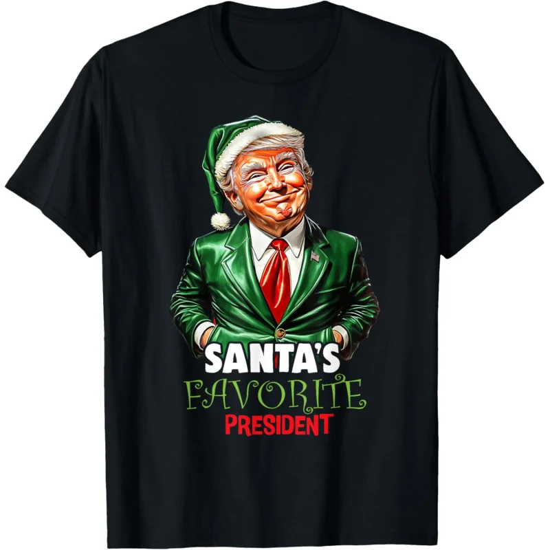 

Santa's Favorite President Funny Trump Christmas Xmas Pajama T-Shirt